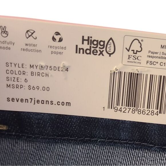 SEVEN7 Jeans Tummyless Skinny Ankle Length Womens Sz 6 - Picture 8 of 12